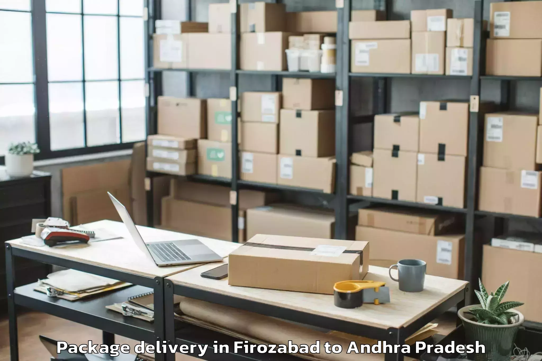 Professional Firozabad to Padmanabham Visakhapatnam Package Delivery